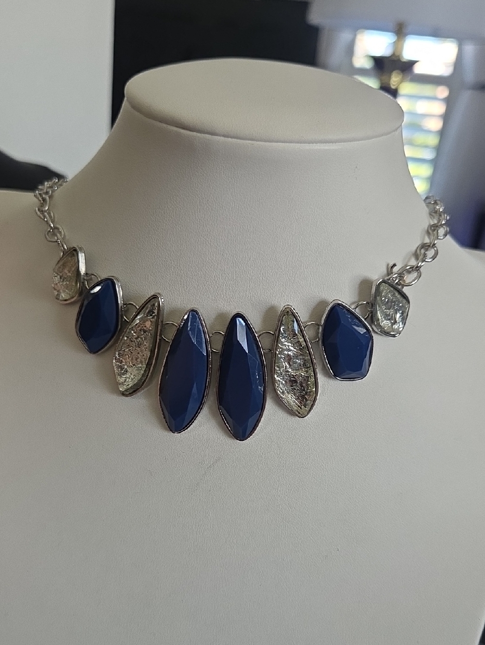 Paparazzi Crystalized Couture Blue Necklace NWT